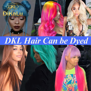 डिकालू ब्राजीलियन बालों में गहरी लहर के सामने गहरे तरंग वाले बालों को उजागर करते हैं काले भूरे रंग की महिला वर्जिन ब्राजीलियन सस्ते - Product Image 6