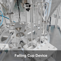 Machine de remplissage scellage de capsules de café instantané de type rotatif automatique à petite échelle