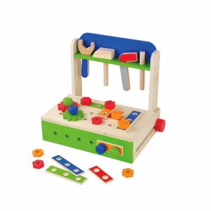 Banc de travail en <span class=keywords><strong>bois</strong></span> pour enfants, jouet d'imitation pour réparer les jouets, avec écrous et engrenages à démonter - Product Image 4
