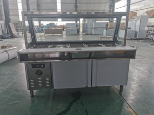 Congelador <span class=keywords><strong>Horizontal</strong></span> de Acero Inoxidable, Equipo de Barra de Ensaladas, Refrigerador - Product Image 4