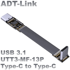 <span class=keywords><strong>Cable</strong></span> de Extensión <span class=keywords><strong>USB</strong></span> 2.0 Tipo-C Macho a Hembra ADT-Link, Carga Rápida de 3A, <span class=keywords><strong>Cable</strong></span> de Datos Trenzado para Teléfonos Móviles y Computadoras Gen2x2 - Product Image 3