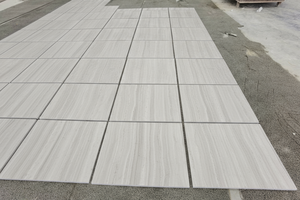 Grossiste Grain de Bois Blanc Grande Dalle Beige pour Escaliers de Maison - Product Image 3