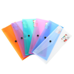 Transparent Zipper Document File Bag Waterproof Envelope Plastic File Holder Bag