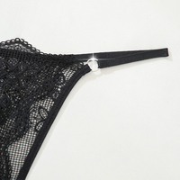 Vente en gros de strings fantaisie transparents et coquins pour femmes, en dentelle, style G-string, bikini