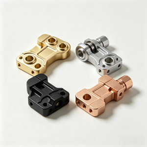Soporte Metálico Mecanizado por CNC de 5 Ejes Personalizado y Conexiones de Fluidos de Latón/Acero Inoxidable, Piezas Mecanizadas OEM de Alta Precisión - Product Image 1