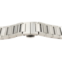 Nouvelle Arrivée TOSUN TS Bracelet de Montre en Acier Inoxydable Massif Brillant Effet Miroir, Maillons Plats Rectangulaires, Étanche, pour Montres
