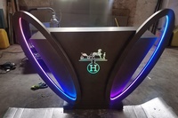 Stand de DJ LED pris en charge par DMX en métal Table de DJ en acier inoxydable