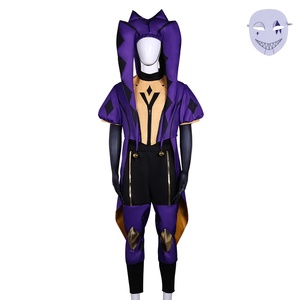 Costume de bouffon médiéval pour adulte Pierrot, ensemble de <span class=keywords><strong>d</strong></span>éguisement de harlequin pour homme avec masque pour Halloween, fête de <span class=keywords><strong>carnaval</strong></span> - Product Image 4