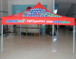 <strong>3x3</strong> Promotional Custom Print Event Pop up Tent Business <strong>Gazebo</strong> Canopy Folding Tent with Flag Wall Vodacome Trade Show Tent - Product Image 2