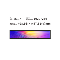 Écran LCD ultra-large personnalisé de 16,6 pouces, écran haute résolution, prise en charge de la fonction tactile, panneau pour affichage numérique