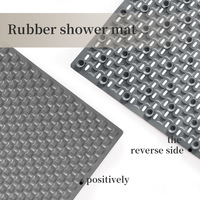 Tapis de douche antidérapant en PVC pour hôtels Tapis de bain anti-chute de forme personnalisée avec ventouses Tapis de massage pour toilettes et salles de bains