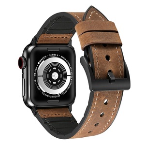 Correa de reloj híbrida de cuero CM TPU Los más vendidos <span class=keywords><strong>Correas</strong></span> de reloj de cuero genuino Banda de bucle para <span class=keywords><strong>Apple</strong></span> <span class=keywords><strong>Watch</strong></span> Series <span class=keywords><strong>7</strong></span> 6 5 4 3 2 1 Se - Product Image 6