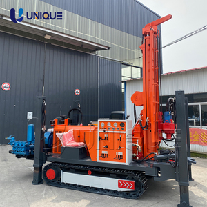 Machine de forage de puits d'eau portable à moteur diesel de 65 kW, robuste, avec pompe à engrenages, moteur et moteur, profondeur maximale de 260 m - Product Image 2