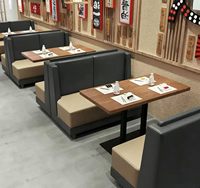 Ensemble de salle à manger commercial personnalisé, style simple, mobilier de restaurant pour sushi, ramen, bistro, café, boutique