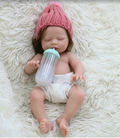 Poupée Reborn réaliste en silicone solide de 13 pouces, fonction boire et uriner, jouet de simulation bébé garçon/fille pour enfants, cadeau