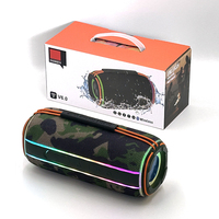 Haut-parleur Bluetooth portable Charge10 à autonomie prolongée, en tissu, avec radio FM/TF/USB/TWS/RGB, basses stéréo – Vente chaude