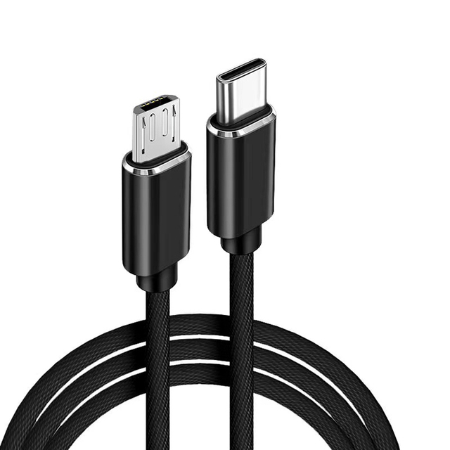 Customized Durable Aluminum Metal Case Nylon Braided Charging Data Micro B USB C Cable