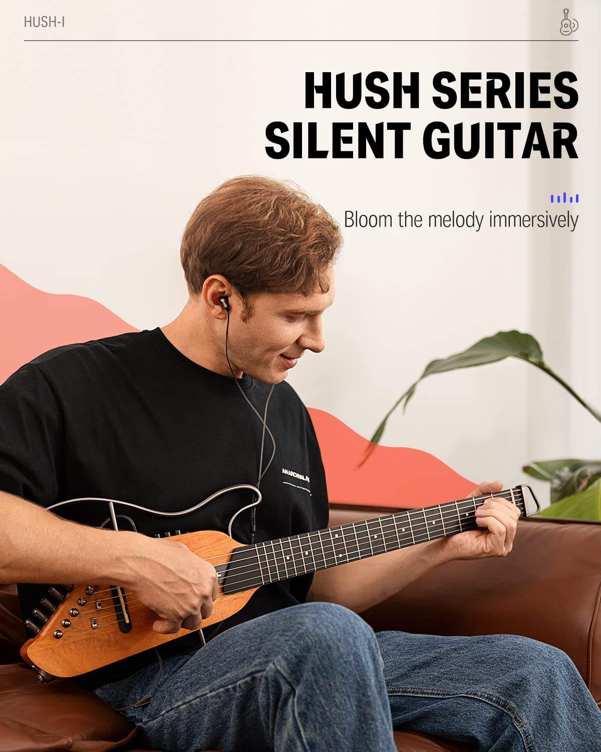 Donner トラベルギター HUSH-I ヘッドレスサイレントギター、取り外し