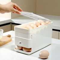 Boîte de rangement pour œufs, utilisation au réfrigérateur, qualité alimentaire, sans odeur, support à œufs automatique multicouche, couvercle de luxe pour la maison, la cuisine, le congélateur