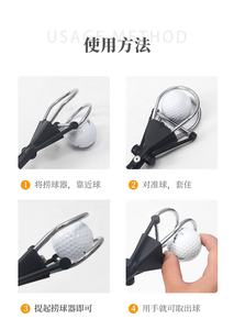 पोर्टेबल स्टेनलेस स्टील सिर के साथ वापस लेने योग्य काले एल्यूमीनियम गोल्फ की गेंद कुत्ता दूरबीन धातु सिर 9 फुट 12 फुट 15 फुट 16 फुट - Product Image 6