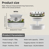 Diffuseur d'arômes en forme de goutte de pluie, bruit blanc, humidificateur ultrasonique d'aromathérapie avec veilleuse, vente en gros usine