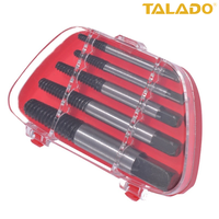 Kit d'extraction de vis/boulons cassés TALADO 5 pièces en acier à roulement, pour le retrait de vis/boulons endommagés - Vente chaude