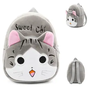 Custom cute cat 3D kids cartoon teen waterproof bookbag children schoolbag backpack School Bags for 1 2 3 year baby