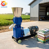 Nouvelle machine automatique à granulés d'aliments pour animaux, pour volailles et bétail, électrique 220V, acier inoxydable, capacité de 200 kg/h