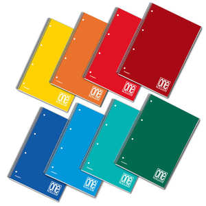 Cuaderno Espiral de un Solo Color, 60 Hojas, A5+, Cuadrículas de 5mm, Surtido - Product Image 1