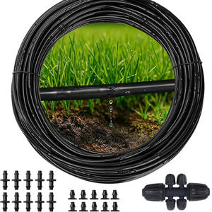 Tubería de riego por goteo de 1/4 de pulgada, PVC negro, sistema de riego para jardín, para camas de cultivo hidropónico y macizos de flores - Product Image 4