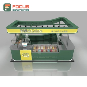 Exhibidor de Productos de Café de Gran Formato, Acabado en Roble Natural, Diseño de Esquina, Exhibidor de Productos para Cafetería - Product Image 6