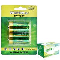 Batterie alcaline WinPow c LR14 c Batterie 6800mAh Capacité AM2