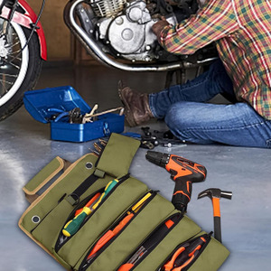Large Capacity Portable Hardware <b>Tool</b> <b>Bag</b> Cross-Border Multi-Functional Storage for <b>Electricians</b> Carpenters Repairmen - Product Image 2