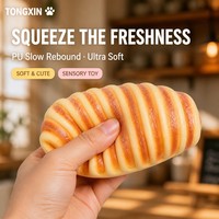 TONGXIN Giocattolo Squishy Personalizzato a Forma di Panino in PU, Giocattoli Squishy a Lenta Risposta, Pallina Antistress con Logo Personalizzato, Regalo Antistress OEM