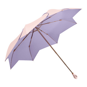 Ombrello Pieghevole a Tre Sezioni con Manico in Plastica, Protezione UV, Regalo Pubblicitario, Parasole con Logo Stampabile - Product Image 5