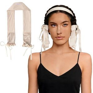 Nouveau <span class=keywords><strong>Bandeau</strong></span> Boucleur Sans Chaleur pour Cheveux Longs, à Porter Pendant la Nuit, <span class=keywords><strong>avec</strong></span> Ruban Doux Enveloppant - Product Image 6