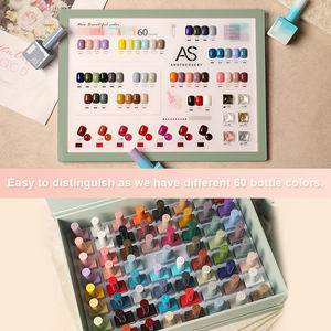 Set de <span class=keywords><strong>manicura</strong></span> de 60 colores con capa superior y capa Base, esmalte de uñas de Color Pastel, Etiqueta Privada - Product Image 5