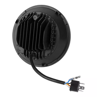 HYNBYZJ Motos LED Phare De Voiture Haut Bas Faisceau 7 Pouces Rond LED Phare 7 ''Phare Avec Angel Eyes DRL pour JK JKU TJ