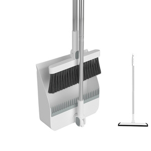 Juego de escoba y recogedor giratorios con cerdas suaves para la limpieza del hogar - Product Image 5