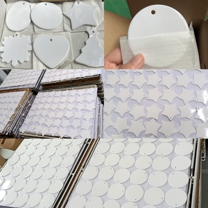 Decorazioni Natalizie in Ceramica a Forma di Cuore Personalizzate, Ornamenti per il <span class=keywords><strong>Primo</strong></span> <span class=keywords><strong>Natale</strong></span> del Bambino, Decorazioni Festive per Neonati - Product Image 4
