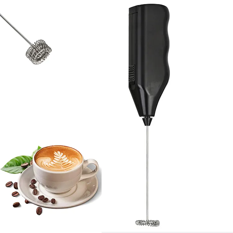 Frullatore a immersione in acciaio inossidabile schiuma di latte elettrica a batteria miscelatore per caffè portatile Mini montalatte per caffè