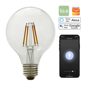 <span class=keywords><strong>Ampoule</strong></span> décorative Vintage Edison G25, lumière à <span class=keywords><strong>Filament</strong></span> intelligente 120V, alimenté par Tuya, pour marché américain - Product Image 1