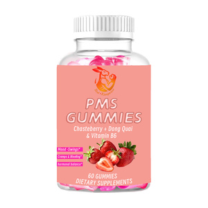 Gomitas PMS de Marca Privada OEM con Vitamina B6 y Suplemento Herbal para un Equilibrio Hormonal Saludable que Ayuda a Reducir los Antojos - Product Image 1