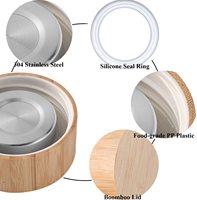 2023 nouveau Style Offre Spéciale haute Borosilicate extérieur bref grande bouteille d'eau en verre Portable couvercle en bambou pour thé au citron