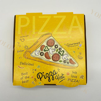 Boîtes à pizza rigides en carton ondulé recyclables de 8 à 14 pouces avec impression UV de votre logo, emballage alimentaire en gros