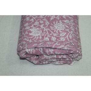 Authentic Handmade Lightweight Block Print Fabric for Clothing <b>Quilt</b> Scarf Dress Curtain & Cover Materials - Product Image 5