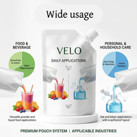 Sachet d'emballage personnalisé pour liquide de lavage, savon, douche, Doypack, pochette souple à bec verseur pour boisson, savon, détergent, recharge