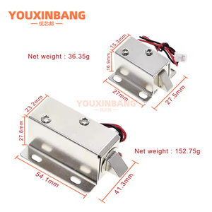 Cerradura Electromagnética LY-03, Cerradura Eléctrica Pequeña, Cerradura Electrónica, Válvula Solenoide, DC 12V, Tipo Pestillo - Product Image 2