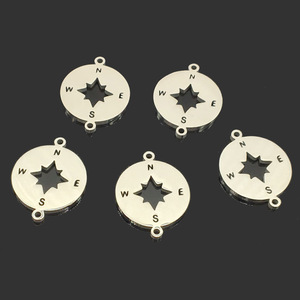 Colgante de Acero Inoxidable de <span class=keywords><strong>Dos</strong></span> Agujeros, Colgante Pulido de Alta Calidad para Hacer Joyas, Pulseras y Collares - Product Image 6