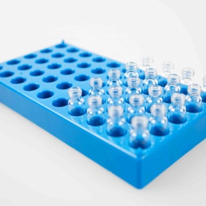 Nhà Cung Cấp Phòng Thí Nghiệm Giá PP Cho Lọ 2Ml 4Ml, Màu Xanh Dương, 50 Lỗ Phòng Thí Nghiệm Cho Lọ Lấy Mẫu Tự Động Lọ HPLC - Product Image 4